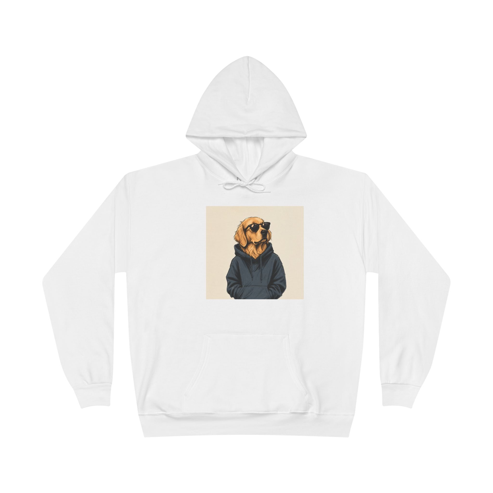 Golden Retriever Hoodie — Dog in Hoodie Graphic Pullover