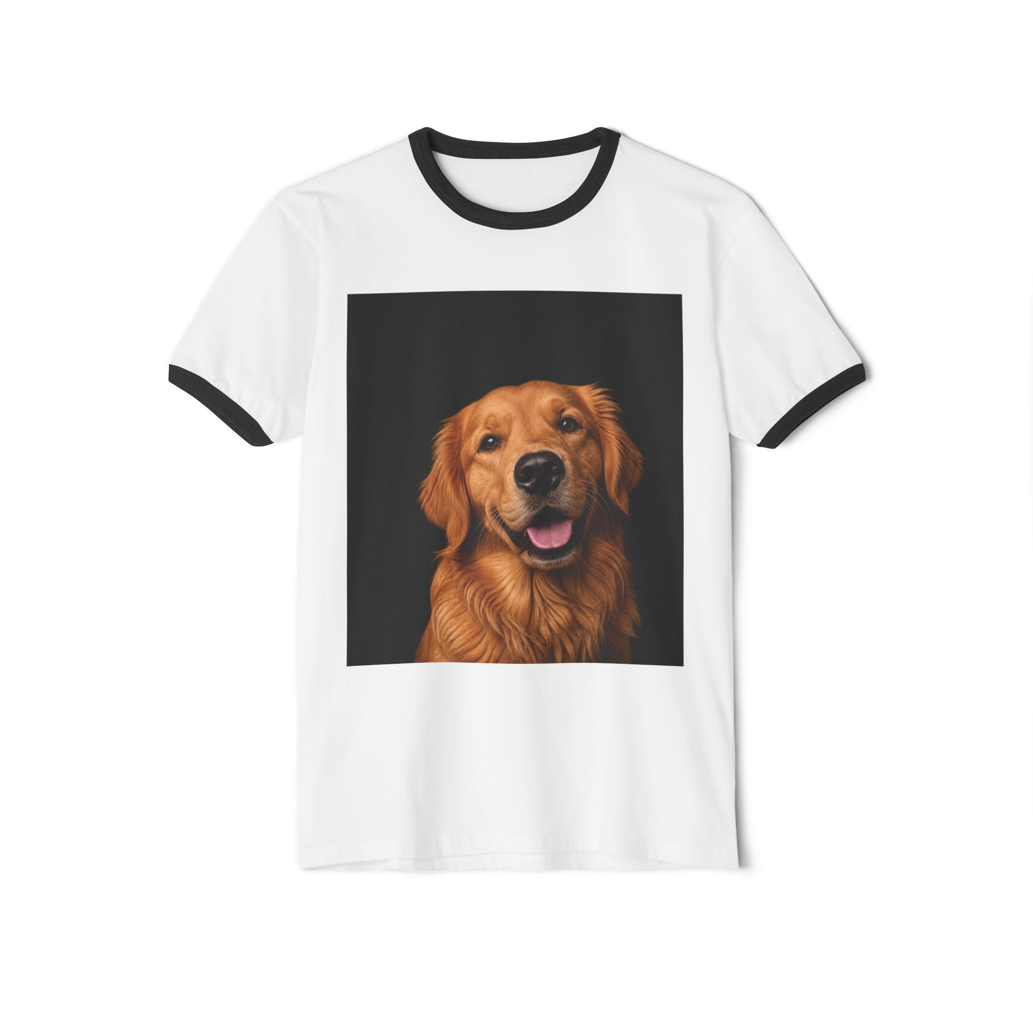 Golden Retriever Portrait Ringer T-Shirt