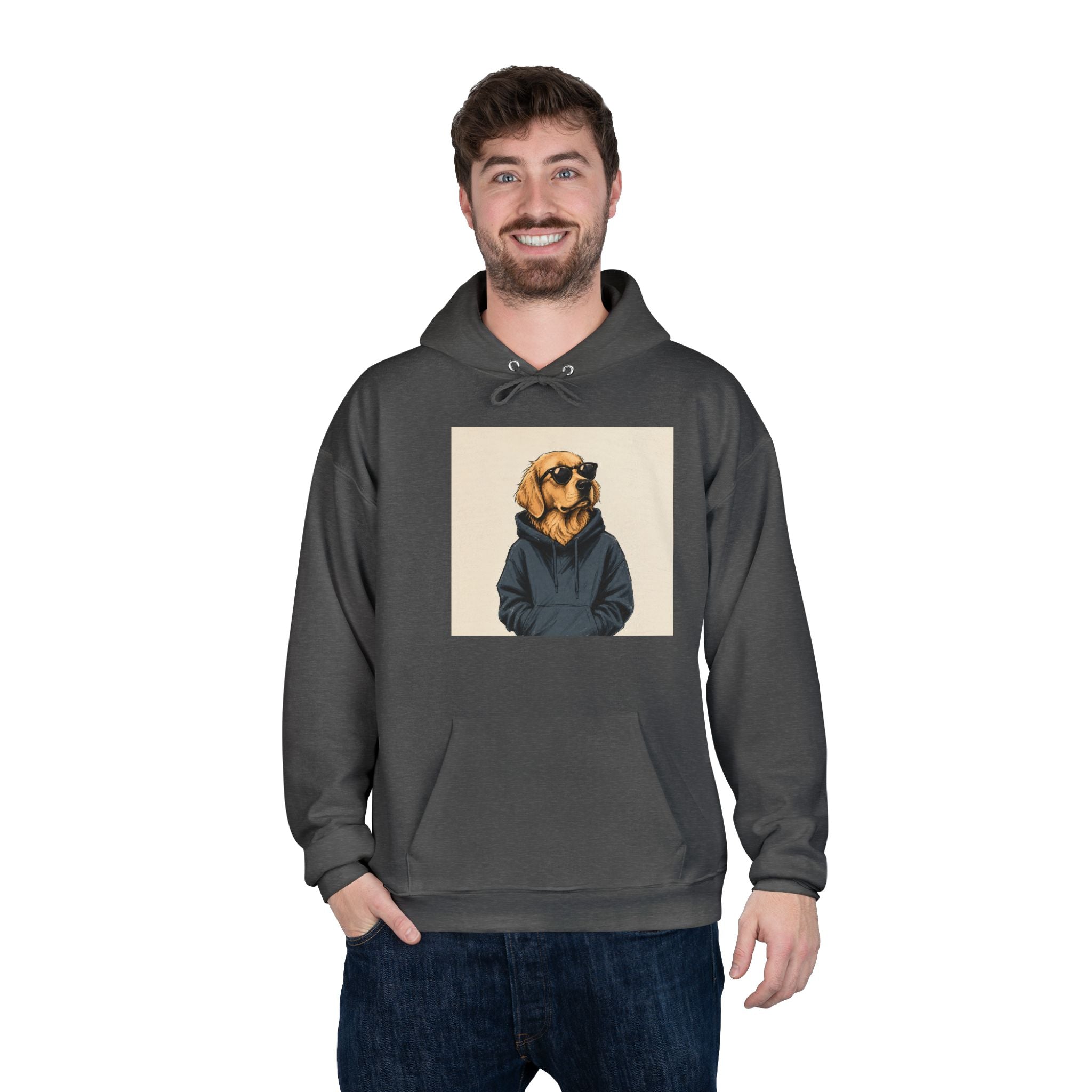 Golden Retriever Hoodie — Dog in Hoodie Graphic Pullover