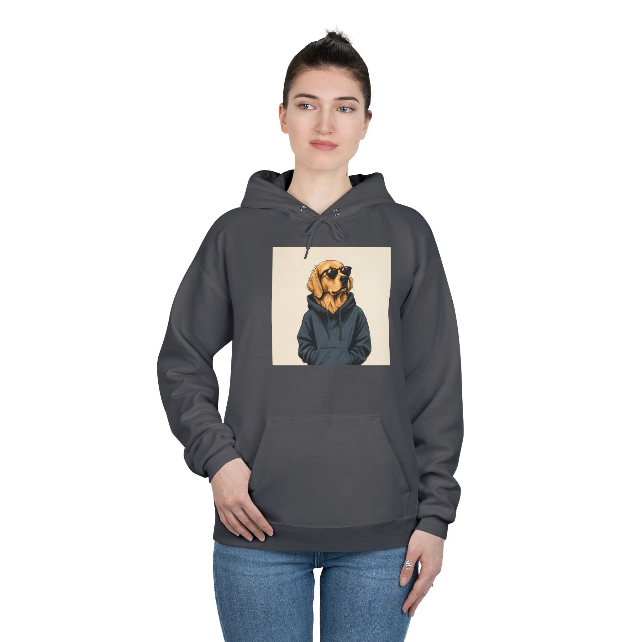 Golden Retriever Hoodie — Dog in Hoodie Graphic Pullover