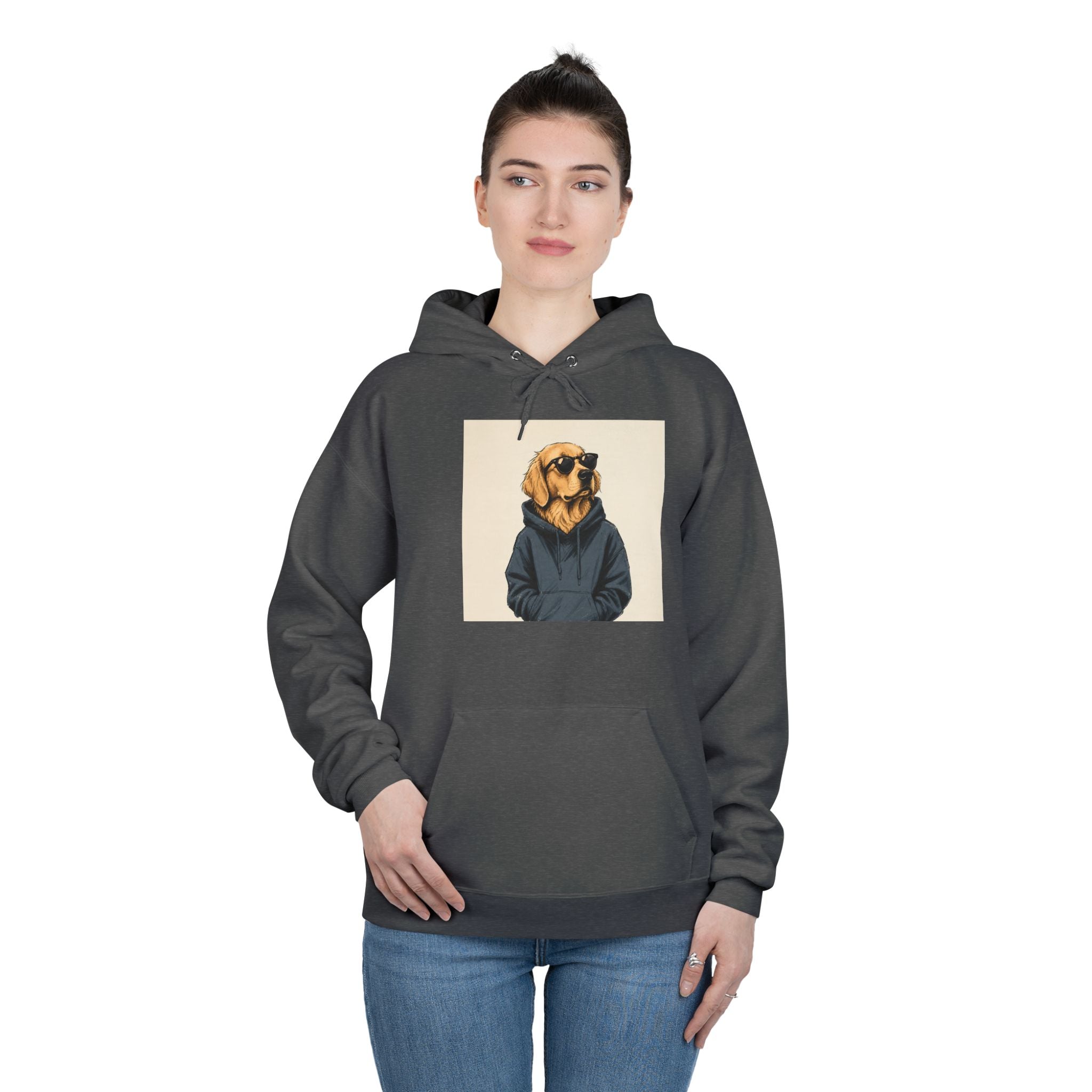 Golden Retriever Hoodie — Dog in Hoodie Graphic Pullover